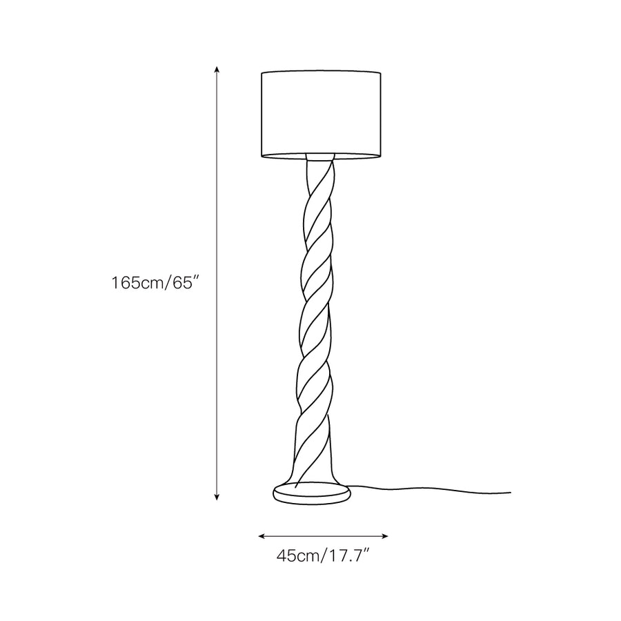 Isobel Floor Lamp – detail 3 — Dimension drawings 1