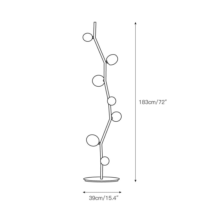 Matteo Floor Lamp – detail 4 — Dimension drawings 1