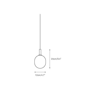 Matteo Horizontal Pendant Lamp – detail 4 — Dimension drawings 1