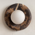 Load image into Gallery viewer, Orli Black Marble Sconce