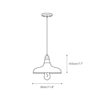 Jacob Pendant Light – detail 3 — Dimension drawings 1