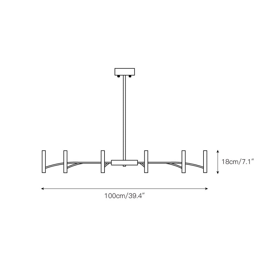 Jasaad Chandelier – detail 3 — Dimension drawings 1