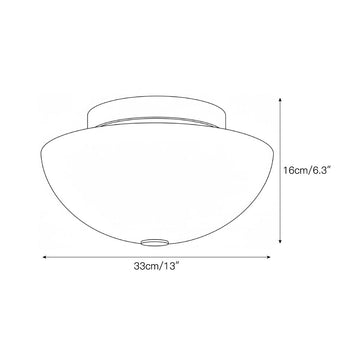 Jeanne White Flush Mount – detail 3 — Dimension drawings 1