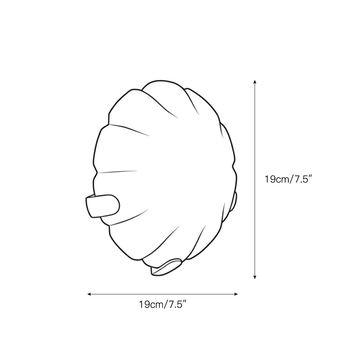 Jellyfish Alabaster Wall Lamp – detail 3 — Dimension drawings 1