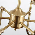 Load image into Gallery viewer, Jeremiah Vintage Brass Chandelier