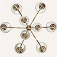 Load image into Gallery viewer, Jeremiah Vintage Brass Chandelier