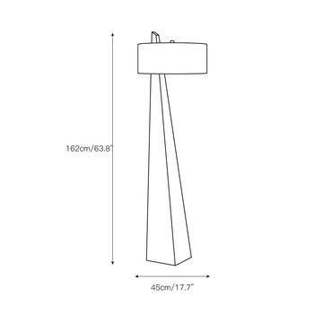Jett Obelisk Floor Lamp – detail 3 — Dimension drawings 1