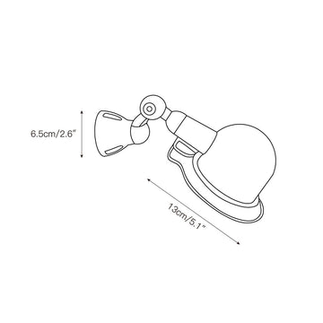 Jielde Wall Lamp – detail 3 — Dimension drawings 1
