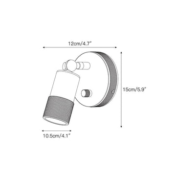 Jura Wall Sconce – detail 3 — Dimension drawings 1