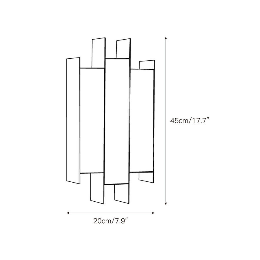 Kamila Alabaster Wall Lamp – detail 3 — Dimension drawings 1
