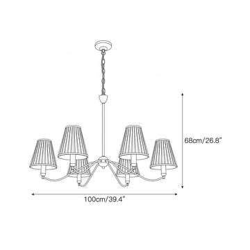 Kandras Chandelier – detail 3 — Dimension drawings 1