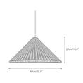Load image into Gallery viewer, Kasbah Rattan Conical Pendant Lamp