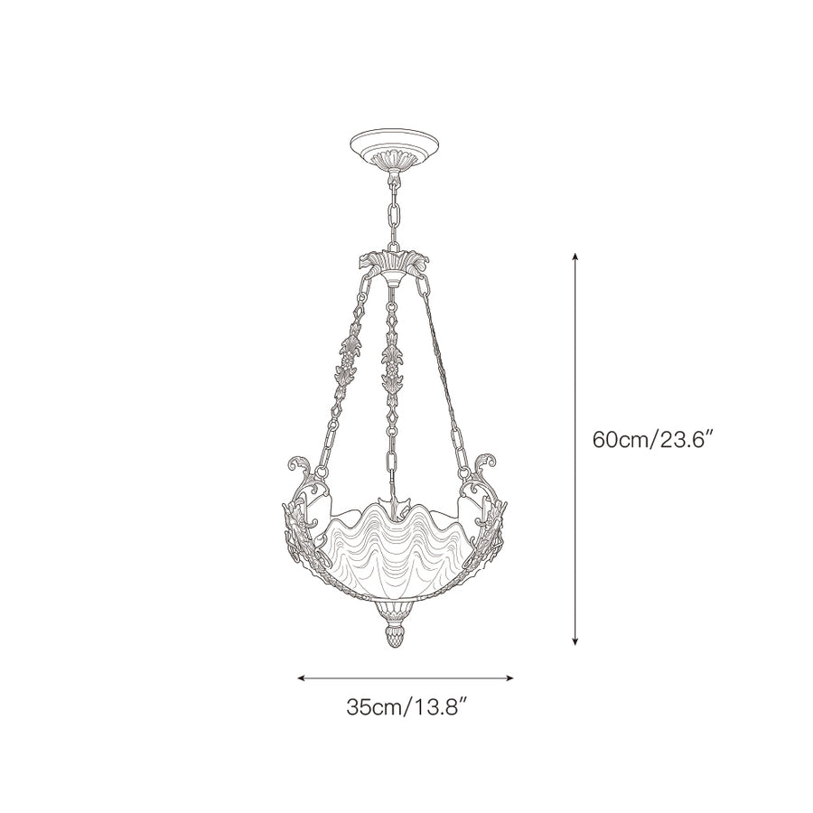 Kensington Palace Grand Chandelier – detail 3 — Dimension drawings 1