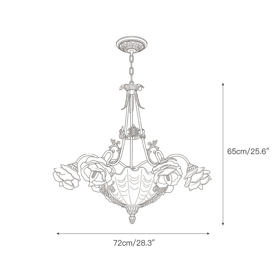 Kensington Palace Grand Chandelier – detail 4 — Dimension drawings 2