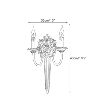Kensington Wall Sconce – detail 3 — Dimension drawings 1
