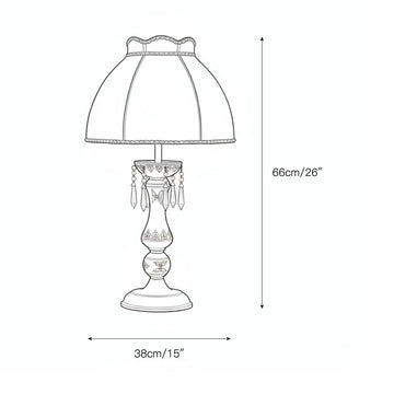 Kenton Ceramics Table Lamp – detail 3 — Dimension drawings 1
