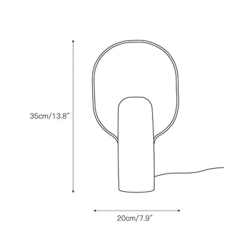 Khasseh Table Lamp – detail 3 — Dimension drawings 1