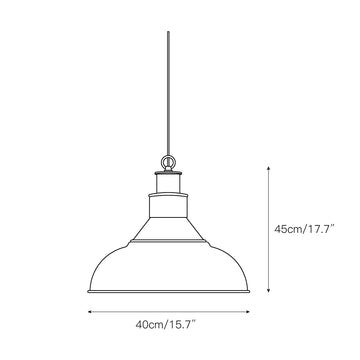 Kinsley Pendant Lamp – detail 3 — Dimension drawings 1