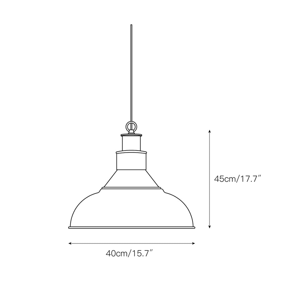 Kinsley Pendant Lamp – detail 3 — Dimension drawings 1