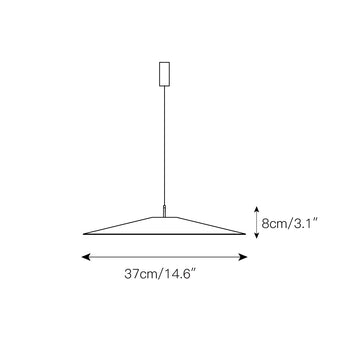 Zero Pendant Lamp – detail 4 — Dimension drawings 1