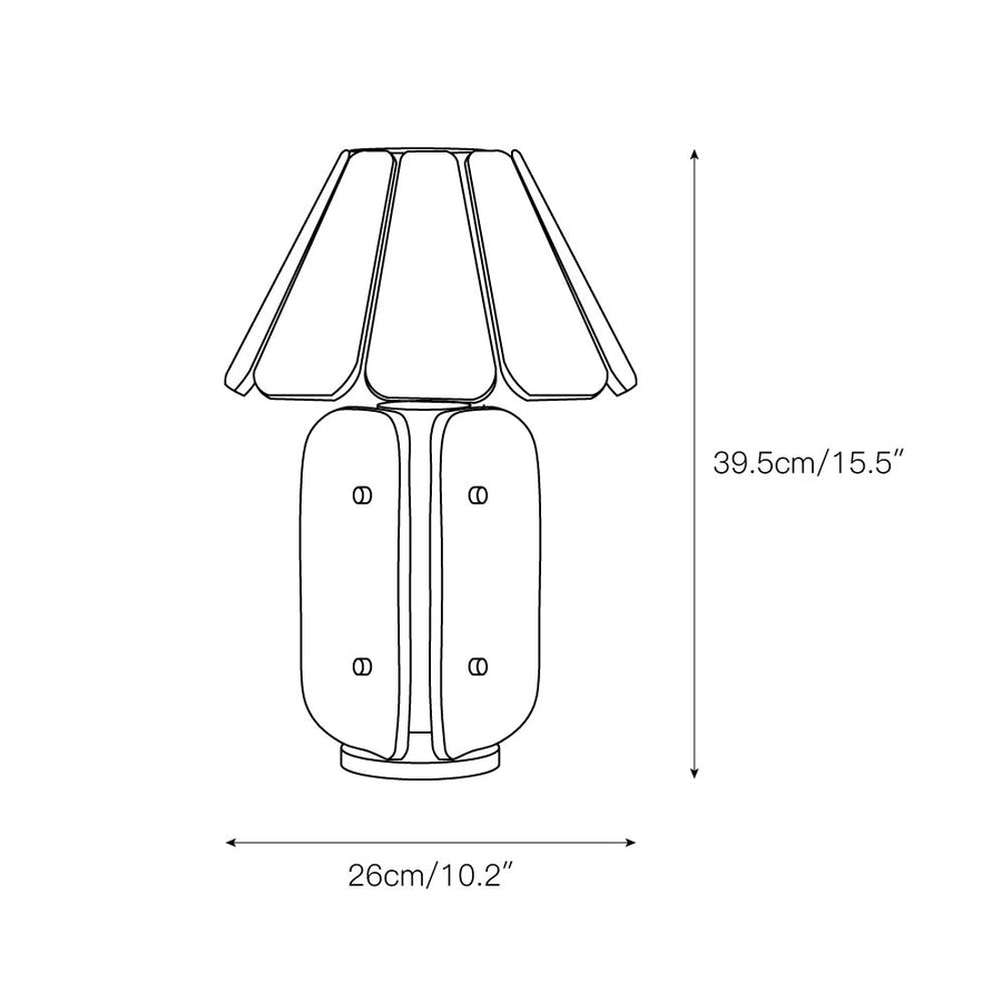 Kubec Table Lamp – detail 3 — Dimension drawings 1