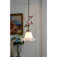 Load image into Gallery viewer, Lalique Rose Glass Pendant Lamp