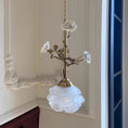 Load image into Gallery viewer, Lalique Rose Glass Pendant Lamp