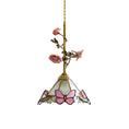 Load image into Gallery viewer, Lalique Rose Glass Pendant Lamp