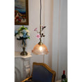 Load image into Gallery viewer, Lalique Rose Glass Pendant Lamp