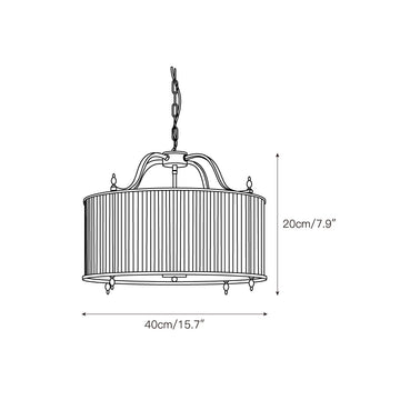 Lambeth Glass Chandelier – detail 3 — Dimension drawings 1
