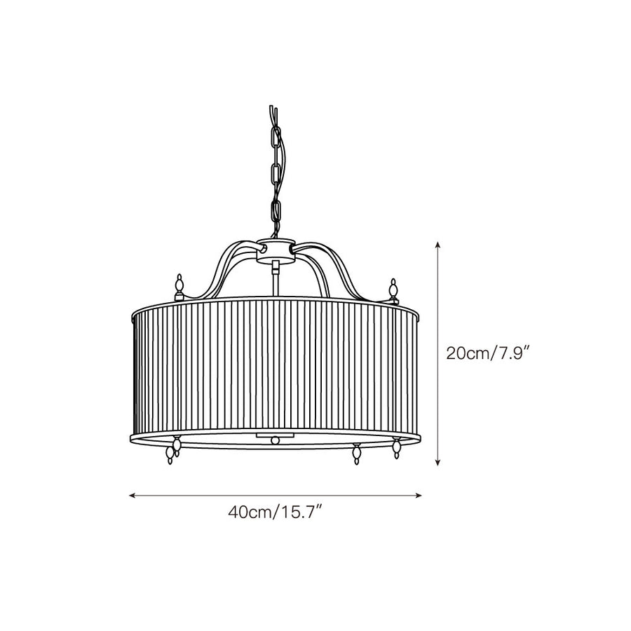 Lambeth Glass Chandelier – detail 3 — Dimension drawings 1