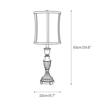 Lansdale Table Lamp – detail 3 — Dimension drawings 1