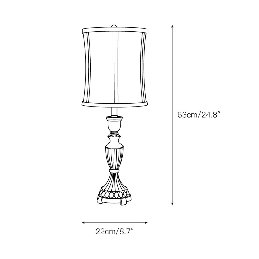 Lansdale Table Lamp – detail 3 — Dimension drawings 1