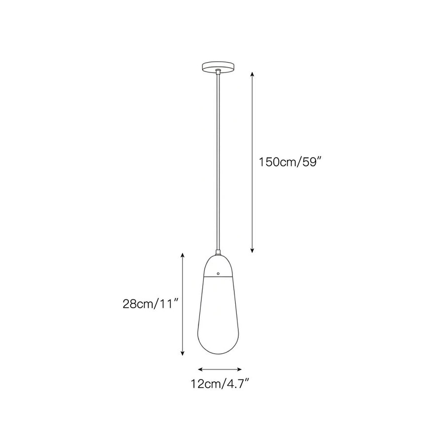 Lariat Pendant Lamp – detail 4 — Dimension drawings 1