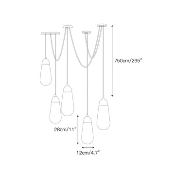 Lariat Pendant Lamp – detail 8 — Dimension drawings 5