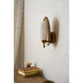 Load image into Gallery viewer, Laurel Blossom Alabaster Wall Sconce