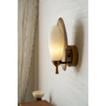 Load image into Gallery viewer, Laurel Blossom Alabaster Wall Sconce