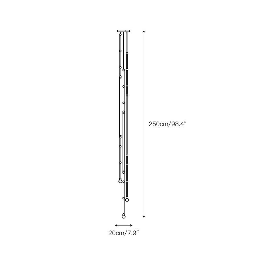 Leda Chandelier – detail 9 — Dimension drawings 5