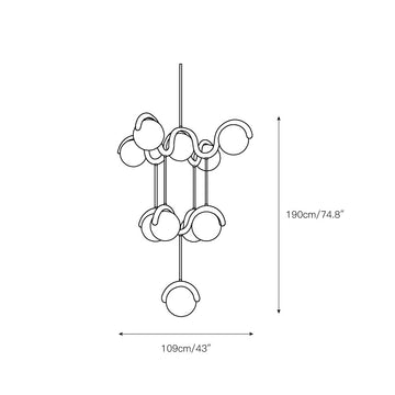 Lenox Chandelier – detail 5 — Dimension drawings 3