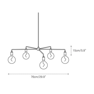 Leonard Chandelier – detail 4 — Dimension drawings 2