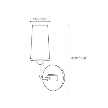 Lewis Wall Lamp – detail 3 — Dimension drawings 1