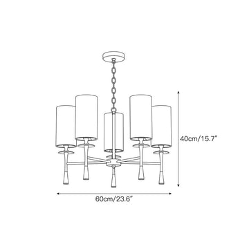 Lexington Chandelier — Dimension drawings 1
