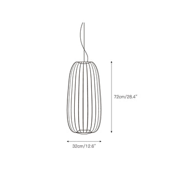 Spokes Cage Pendant Lamp – detail 6 — Dimension drawings 1