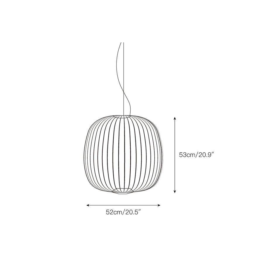 Spokes Cage Pendant Lamp – detail 7 — Dimension drawings 2
