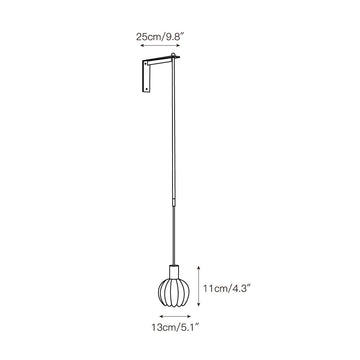 Lilin Alabaster Wall Lamp – detail 3 — Dimension drawings 1