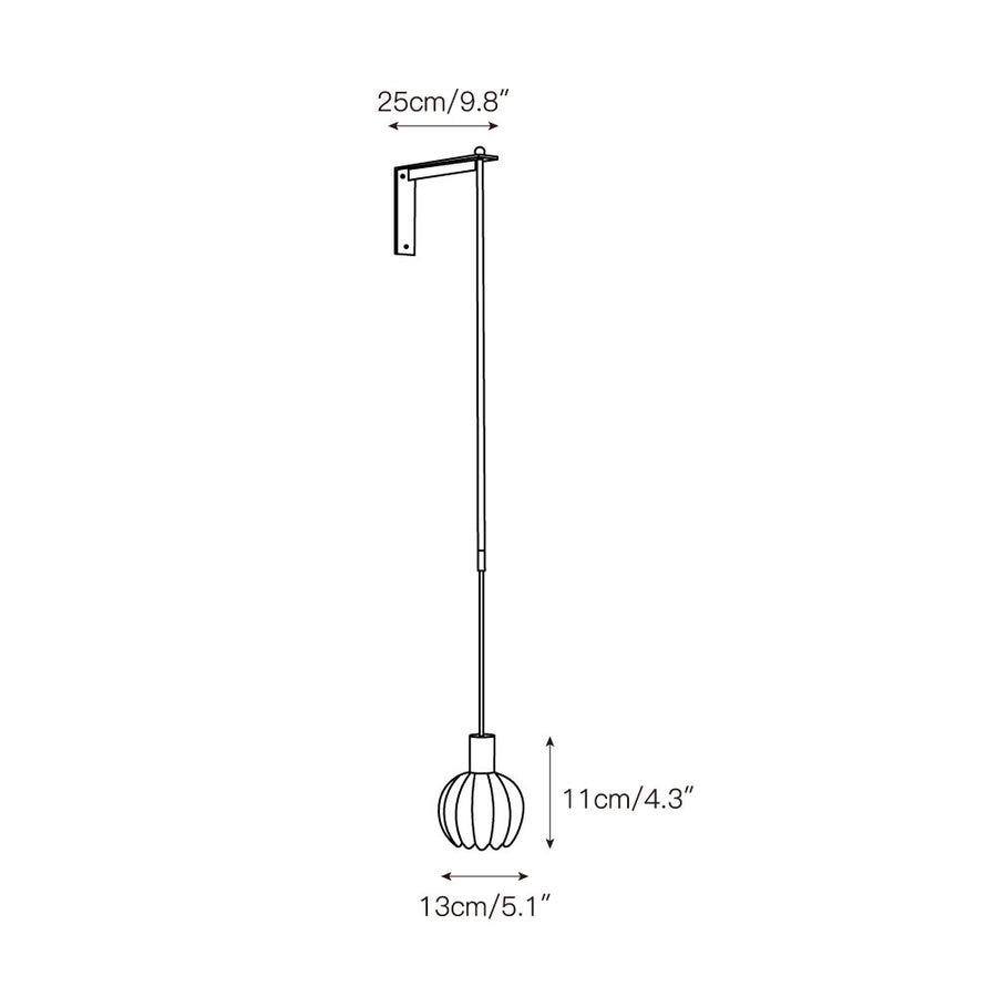 Lilin Alabaster Wall Lamp – detail 3 — Dimension drawings 1
