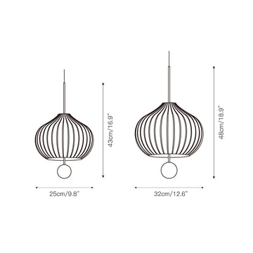 Lilli Pendant Lamp – detail 5 — Dimension drawings 1