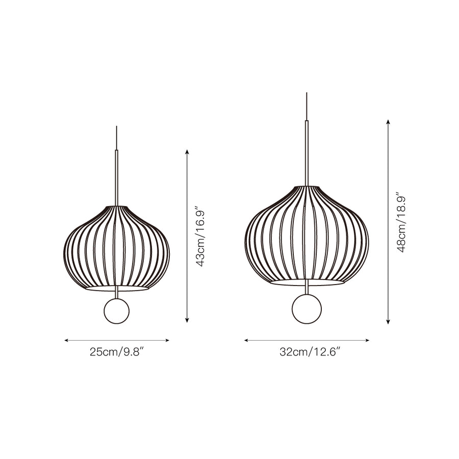 Lilli Pendant Lamp – detail 5 — Dimension drawings 1