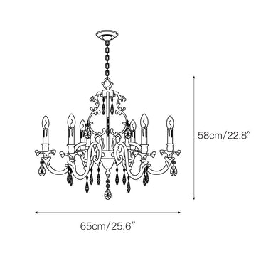 Lillianne Chandelier – detail 6 — Dimension drawings 4