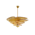 Bild in Galerie-Betrachter laden, Lotus Leaf Layered Glass Chandelier